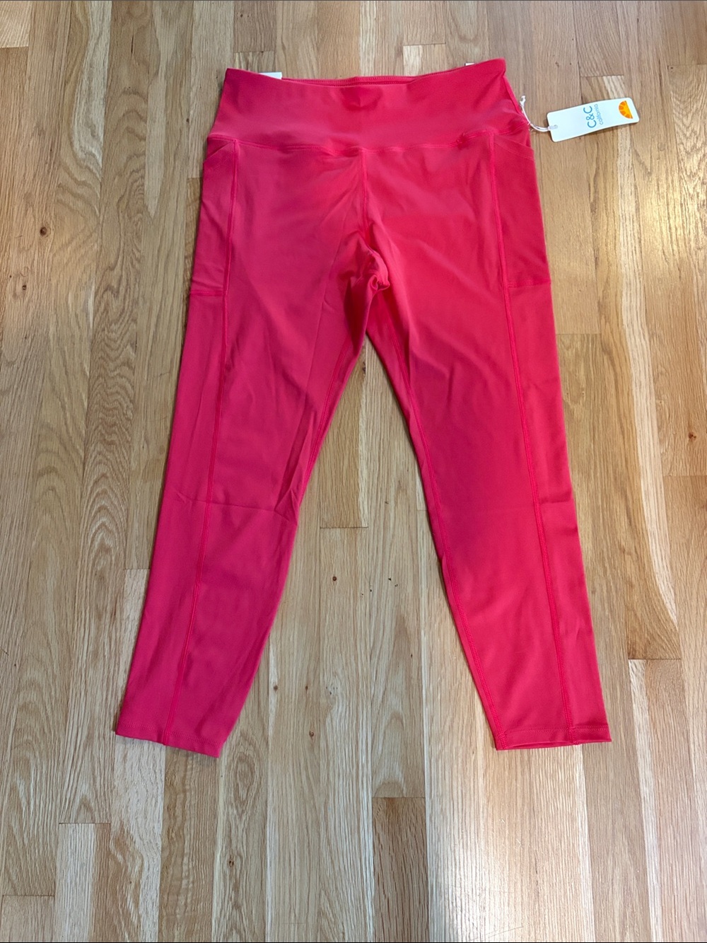 C&C California Bright Pink High-Waist Leggings